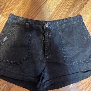 Stylish Black Denim Women's Shorts